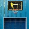 SPORTNOW Wall Mounted Basketball Hoop - Black/Yellow - A61-034V00OG