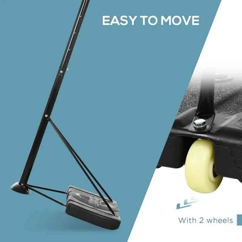 SPORTNOW Portable Basketball Hoop With Backboard - Black/Yellow - A61-036V00BK - Image 8