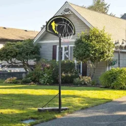 SPORTNOW Portable Basketball Hoop With Backboard - Black/Yellow - A61-036V00BK