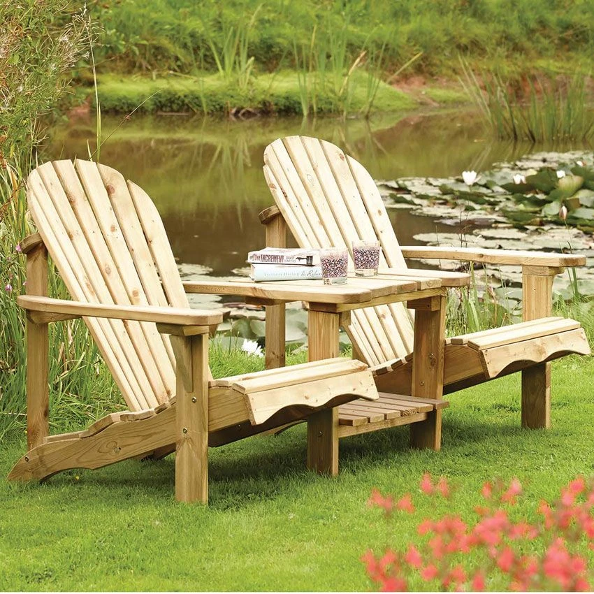 Rowlinson Softwood Adirondack Companion Seat - SWADIR02 - Image 2