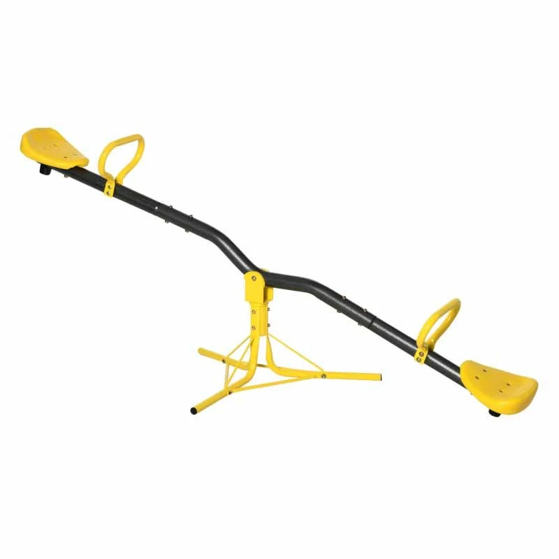 Outsunny 360° Rotating Seesaw For Kids - Yellow - 344-006YL - Image 8
