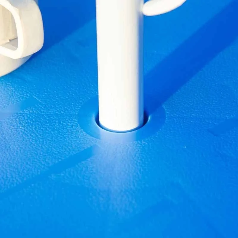 Outsunny Kids Picnic & Table Chair Set - Shark Design - Blue - 312-066BU - Image 9