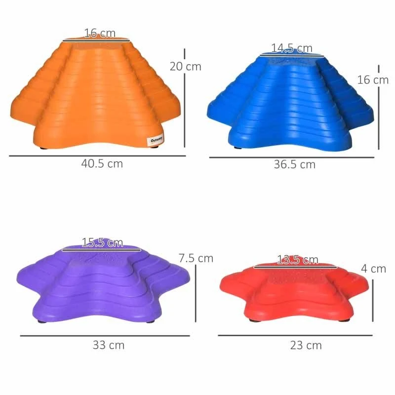 Outsunny 11 Piece Balance Stepping Stones For Kids - 340-013 - Image 2