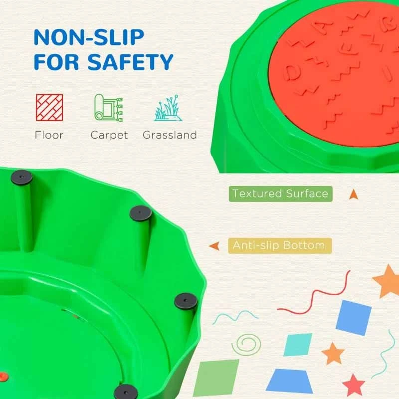 Outsunny 8 Piece Kids Balance Beam & Balance Bridge - 347-003V00MX - Image 10