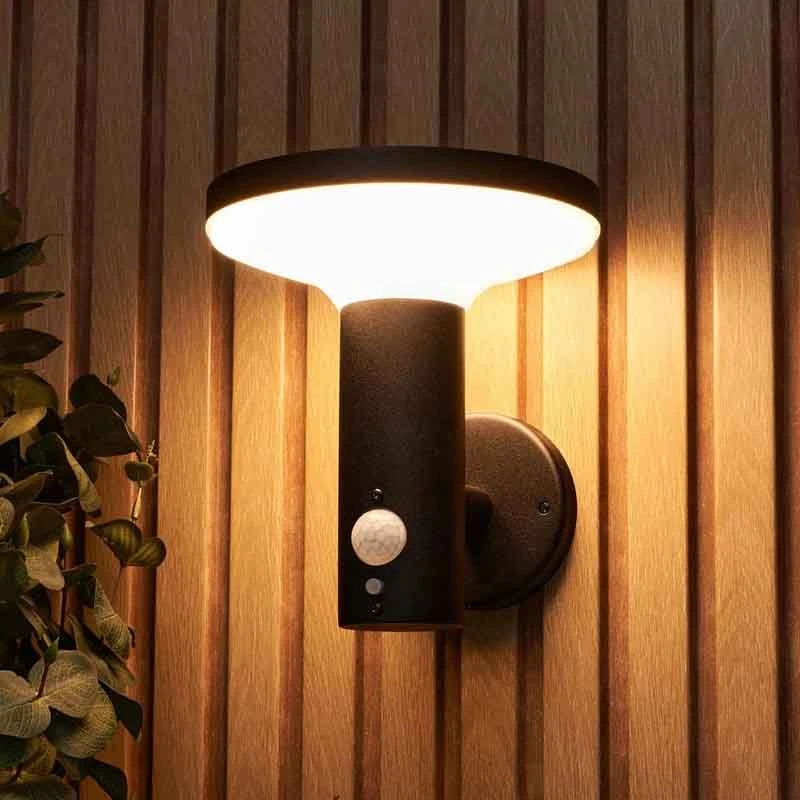 Forum Lighting Claire LED Solar Wall Light With PIR Sensor - Black - ZN-42049 - Image 2