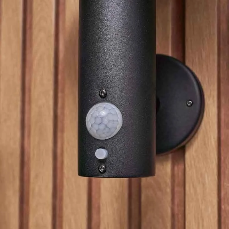 Forum Lighting Claire LED Solar Wall Light With PIR Sensor - Black - ZN-42049 - Image 3