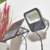 Forum Lighting Denby Remote Control Solar Floodlight IK10 1100 Lumens - Grey - ZN-42053