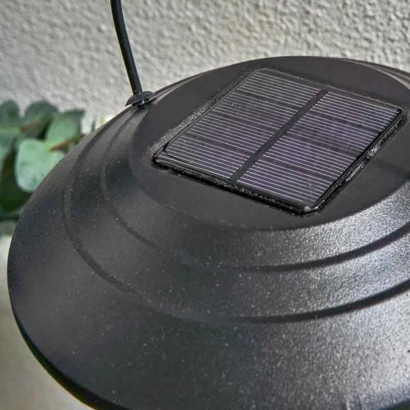 Forum Lighting Horden Hanging Solar Garden Lantern 15 Lumens - Black - ZN-42033 - Image 3