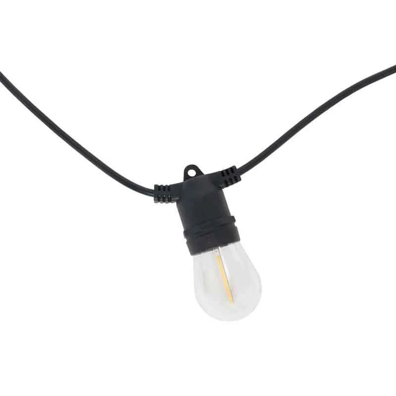 Forum Lighting Wye IP44 Solar Festoon Light 10lt With 0.5w E27 Lamps - Black - ZN-42229 - Image 5