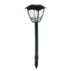 Forum Lighting Cadeby Solar Garden Post Lantern 15 Lumens - Black - ZN-42032