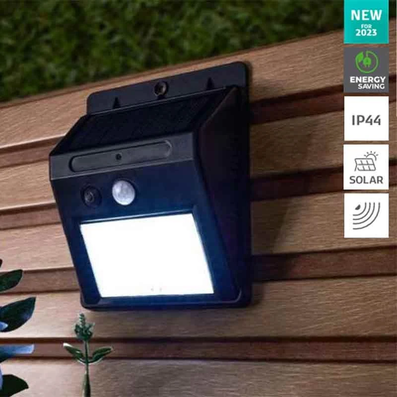 Forum Lighting Marley Solar Wall Light With PIR 230 Lumens - Black - ZN-42037 - Image 3