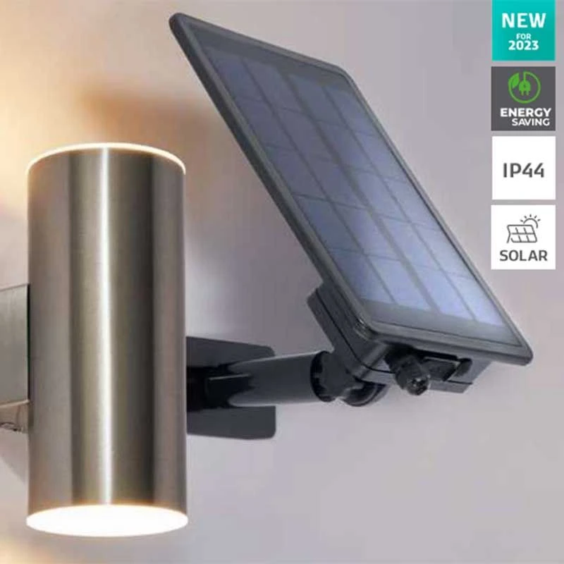 Forum Lighting Eldon Up And Down Solar Wall Light 150 Lumens - Stainless Steel - ZN-42040 - Image 2