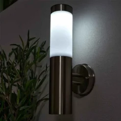 Forum Lighting Creswell LED Solar Wall Light - Stainless Steel - ZN-42043